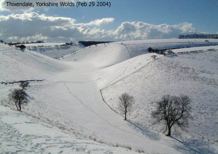 Thixendale in the snow