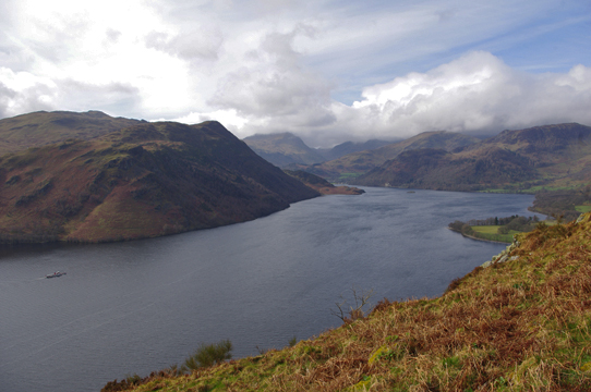 Ullswater from Gowbarrow Fell/Photo by Arnold Underwood/April2011