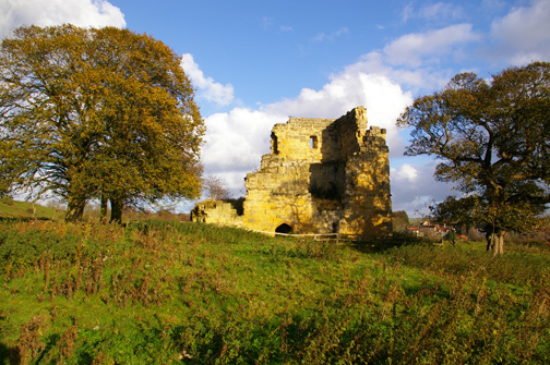 The ruins of Ayton Castle/photo by Arnold Underwood, Nov 2007 
