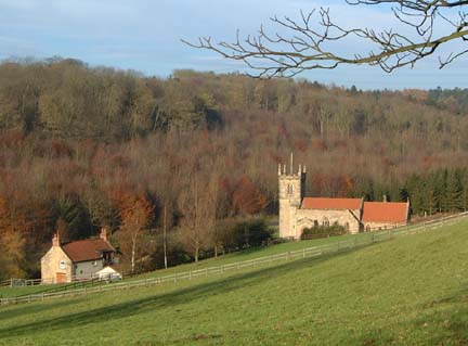 Brantingham Dale & Church/photo by Arnold Underwood/Dec 2005