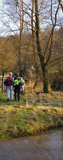 By the ford in Caydale/from a photo by Arnold Underwood/Feb 2008