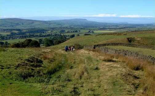 The view west whilst climbing onto Eastby Fell/photo by Arnold Underwood/Oct 2003