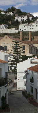 Frigiliana street scene/ from a photo by Sue Frazer, Oct 25th 2007