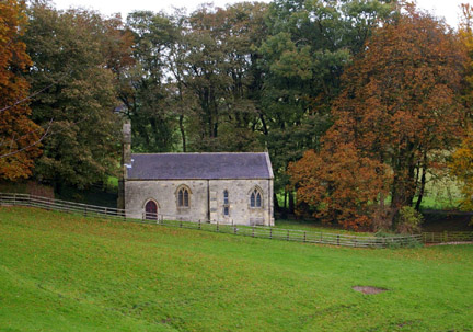 St. Ethelburga's Church in Autumn/from a photo by Arnold Underwood/Nov 2006
