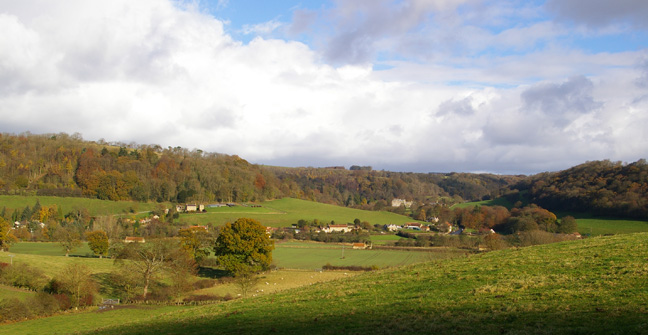 Autumn view towards Hackness/photo by Arnold Underwood, Nov 2007 