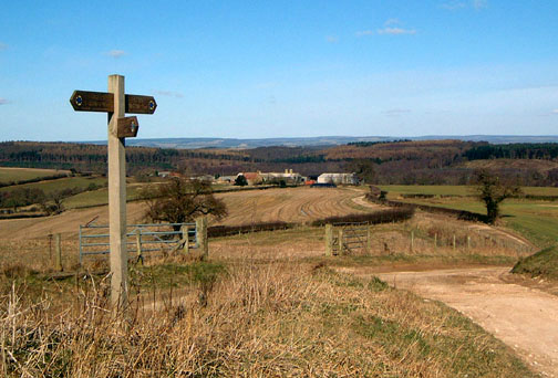 The view north over Howthorpe Farm/Photo by Arnold Underwood/Mar 2006