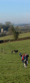 Climbing out of Kirby Underdale/from a photo by Arnold Underwood, Nov 2005