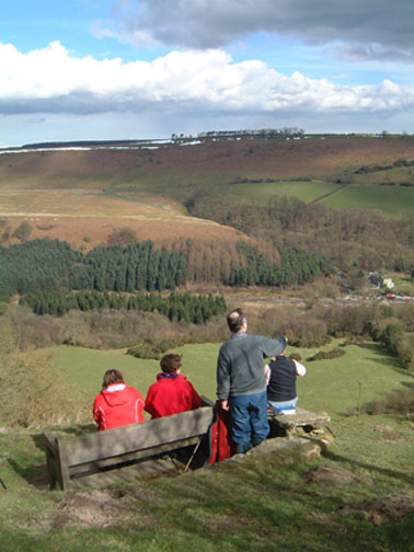 Looking across Newtondale towards Levisham/photo by Arnold Underwood, March 2005