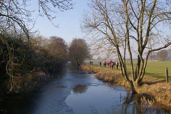 Walking by the Pocklington Canal /photo by Arnold Underwood,Feb 17th 2008