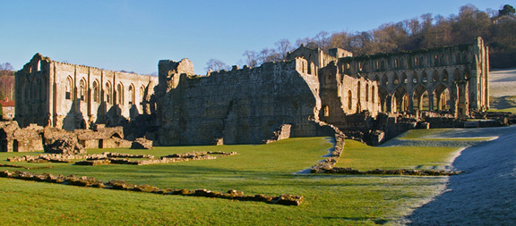 Rievaulx Abbey/from a photo by Arnold Underwood/Feb 2008