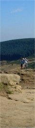 The last few feet onto the top of Roseberry Topping/from a photo by Arnold Underwood/Sept 2003