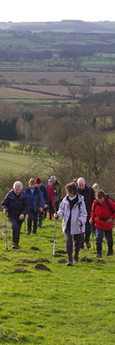 Climbing out of Settrington, North Yorks/Photo � Arnold Underwood, HWC Jan 2007