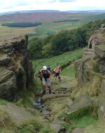 Up on to Stanage/Photo by Arnold Underwood/June 2004