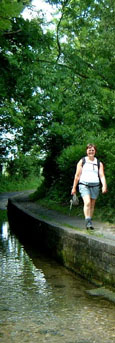 Walking by the long ford at Tealby Thorpe/ from a photo by Arnold Underwood, June 2003