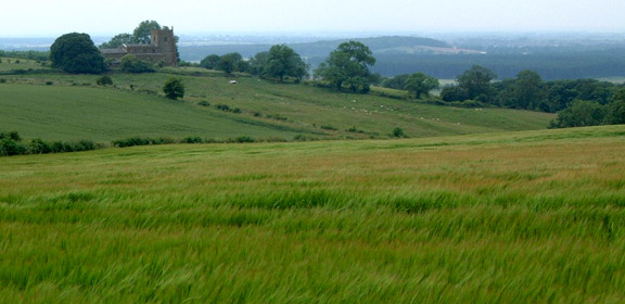 Approaching the Rambers Church at Walesby/photo by Arnold Underwood, June 2003 