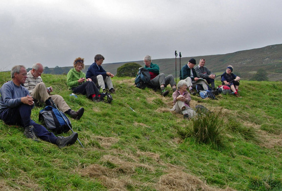 Lunch stop in Westerdale/photo by Joyce Davidson, Sept 2007