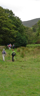 Heading up Westerdale/ from a photo by Joyce Davidson, Sept 2007